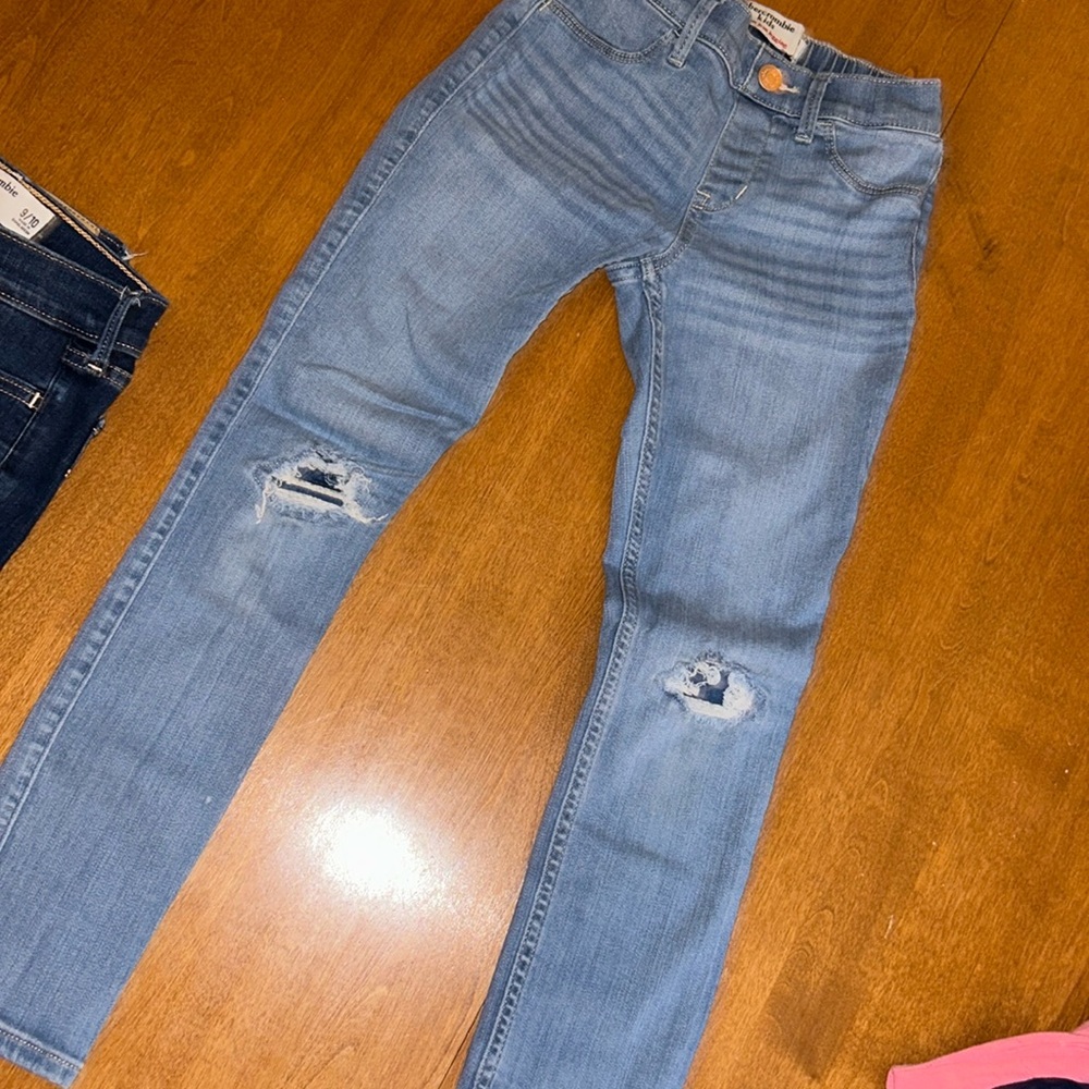 Abercrombie kids pull on jean leggings 9/10
